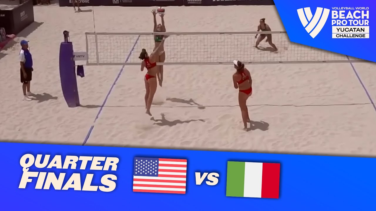 Toni/DeBerg 🇺🇸 vs. Gottardi/Scampoli 🇮🇹 - Quarter Final Highlights | Yucatan 2025 #BeachProTour