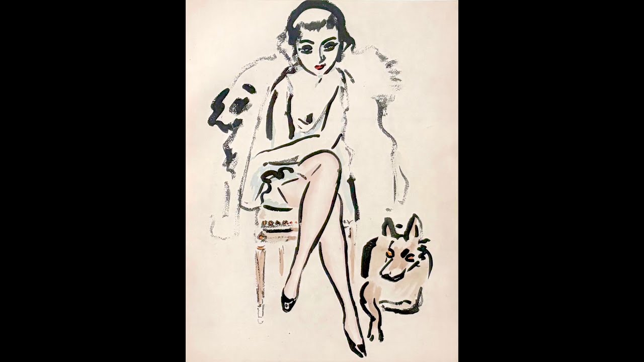 Kees van Dongen- Jeune femme au Chien