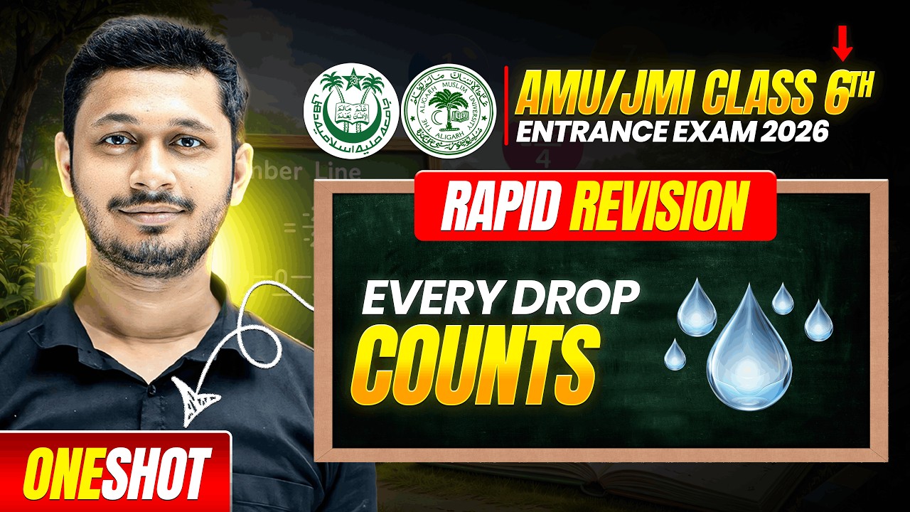Class 5th E.V.S – Every Drop Counts  | Full Revision + MCQs + PYQ's | AMU/JMI 2026