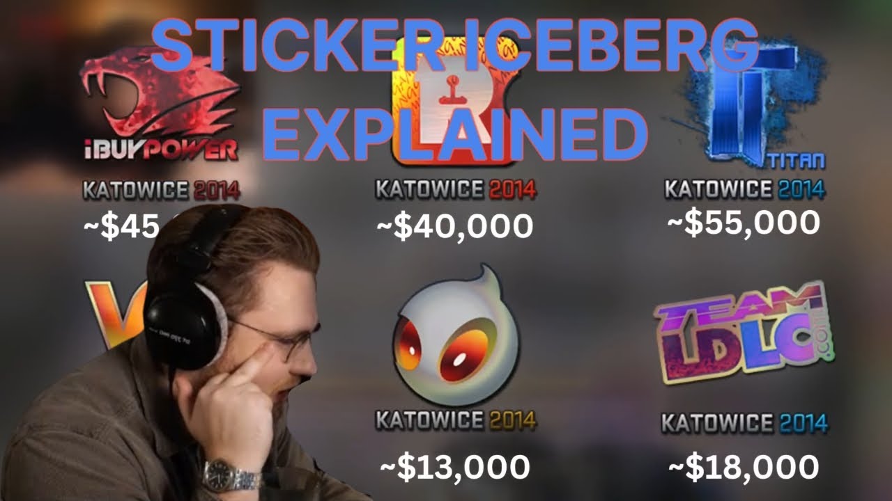 ohnePixel отреагировал на наклейку «Айсберг» в CS:GO. Объяснение... Что-то вроде того