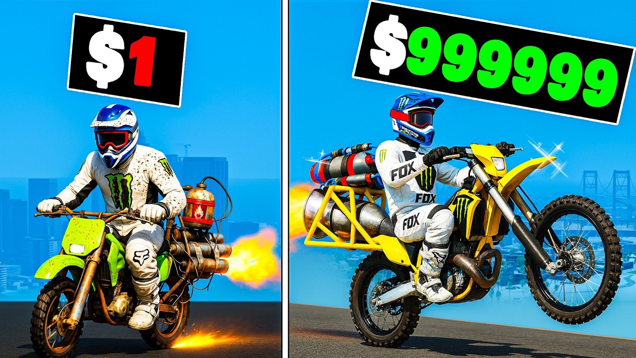 Мотоцикл Rocket Dirt Bike стоимостью от 1 до 1 000 000 долларов в GTA 5