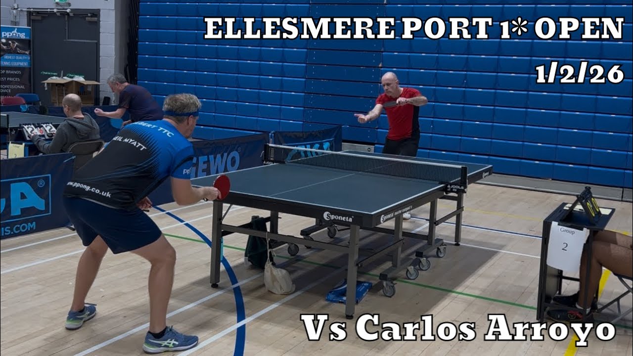 Neil Myatt vs Carlos Arroyo (Long Pips BH) | Ellesmere Port 1* Open | 1/2/26