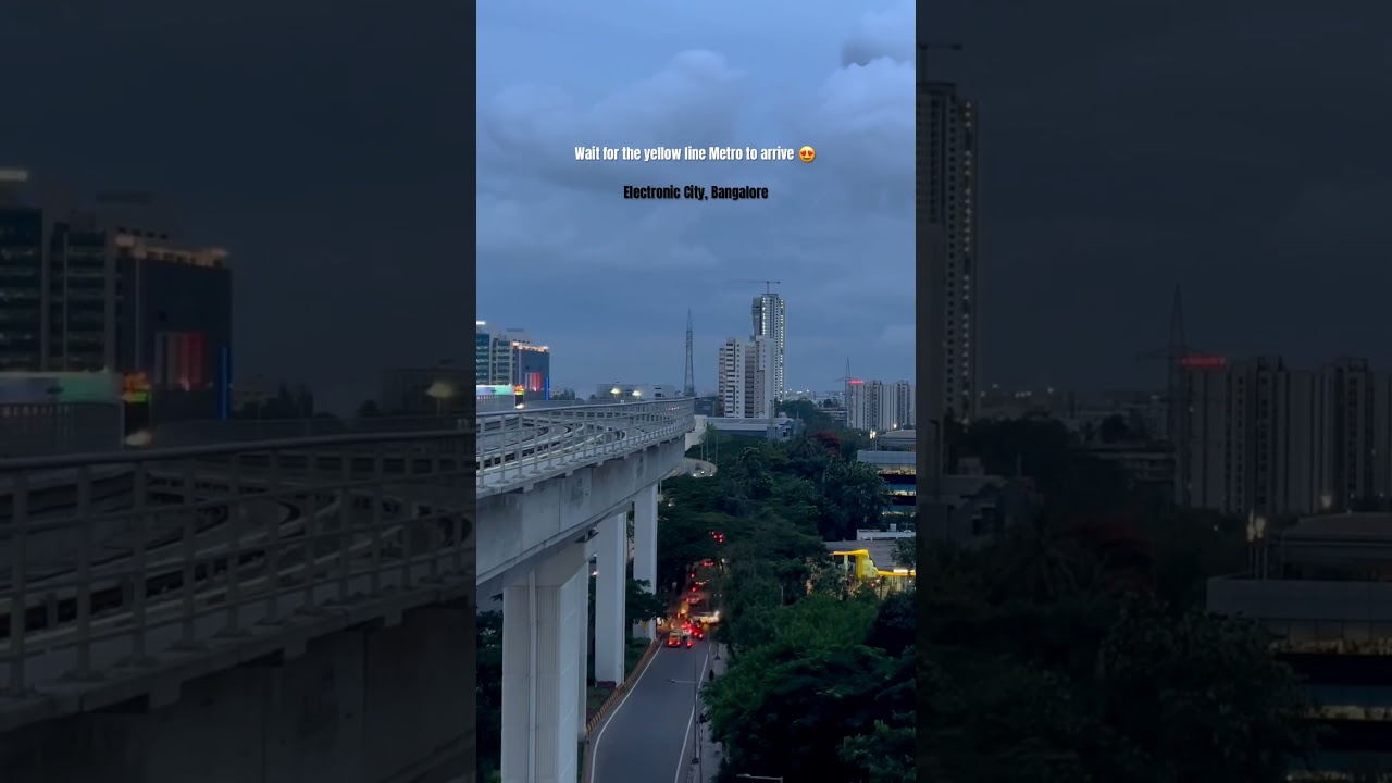 Wait for it #bengaluru #bangalore #metro #yellow #karnataka #bangalorevlogs #bangaloreskyline