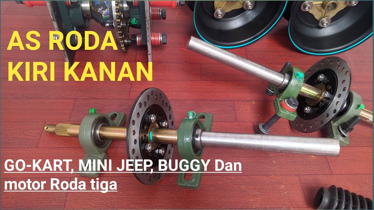 PEMBUATAN AS RODA KIRI KANAN UNTUK GO-KART MINI JEEP BUGGY MINI DAN MOTOR RODA TIGA . #merakit