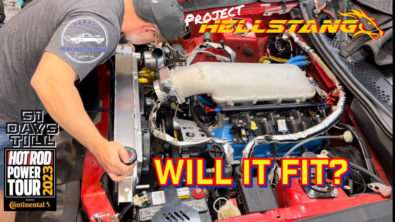 Fitting a 4 CORE RADIATOR into a SN95 Mustang! Project HellStang