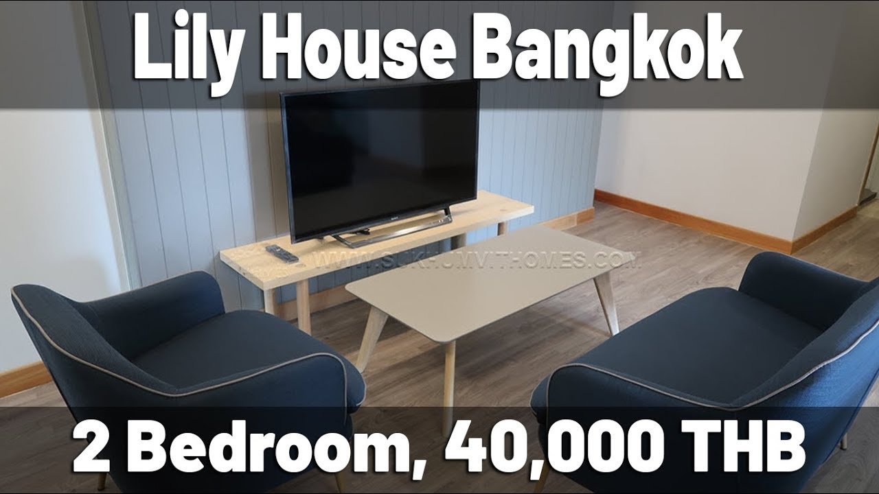 Pet Friendly 2 bedroom condo Bangkok 90 sqm 40,000 THB