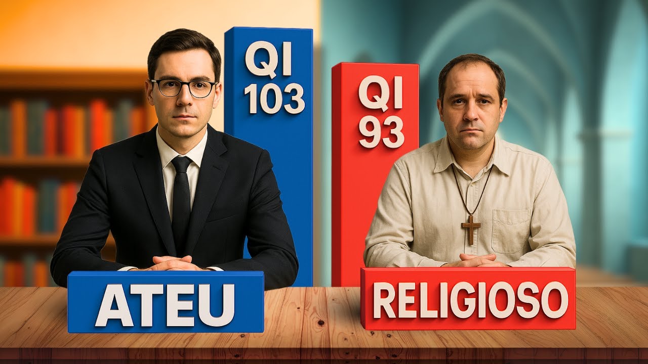 (F&eacute; vs QI)  Porque Ateus e Agn&oacute;sticos s&atilde;o mais inteligentes?