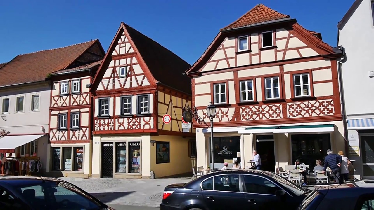 D: Haßfurt. Unterfranken. Eindrücke aus der Innenstadt. April 2018