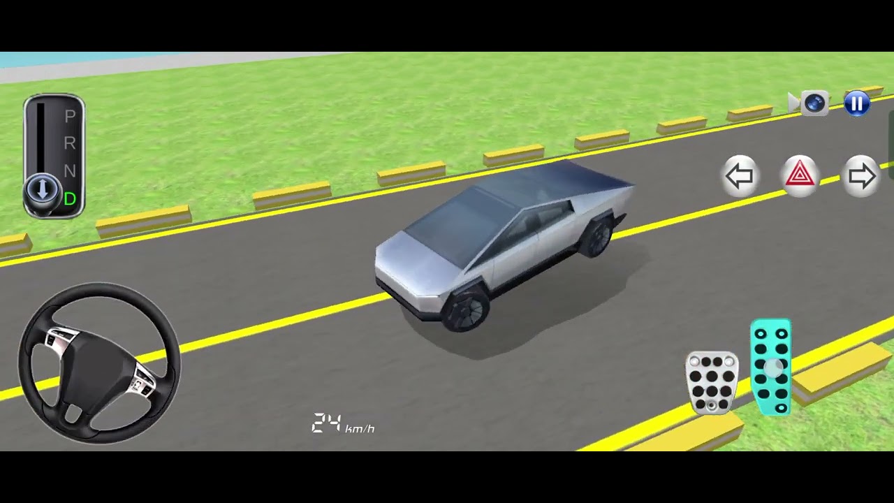 3D driving game of car test #7 video.