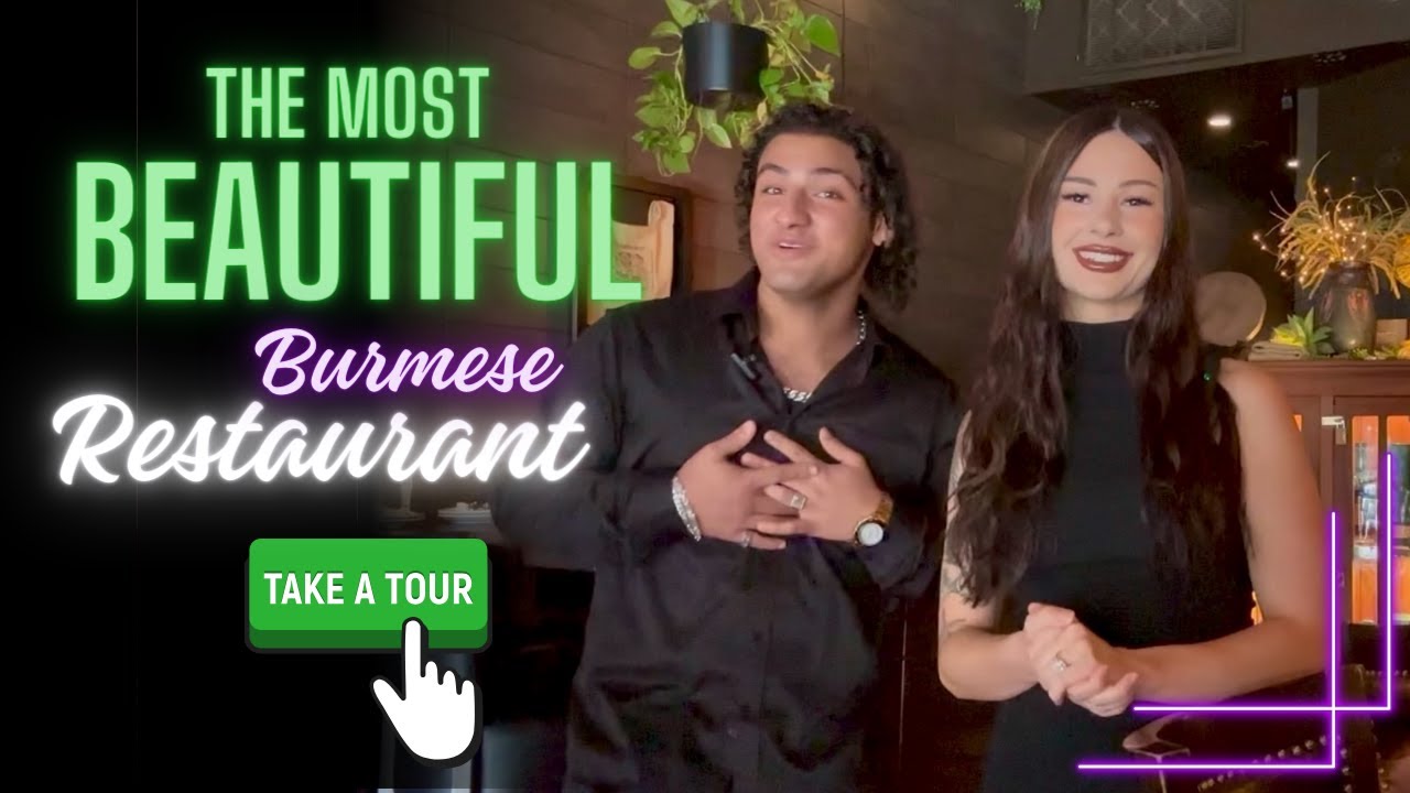 Tour of "Bistro Royale" - Most Beautiful Burmese Restaurant.