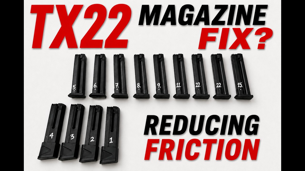 Taurus TX22 Magazine Fix? Reducing Friction for Smoother Operation