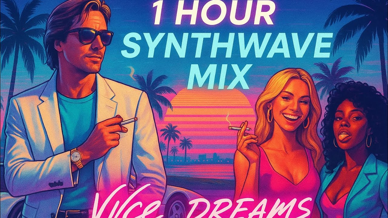 Vice Temptation | 80s Miami Vice Sundowner Retro Music | 1 Hour Synthwave / Vaporwave Mix