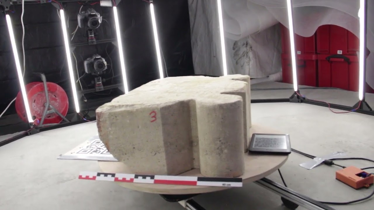 Acquisition 3D d&rsquo;un claveau de l&rsquo;arc doubleau de la nef de la cath&eacute;drale Notre-Dame de Paris