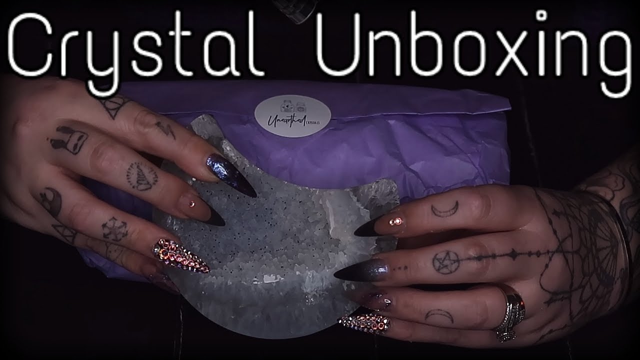 ASMR | Crystal Unboxing | Crinkling, Bubble Wrap, Cutting, Tapping, Scratching