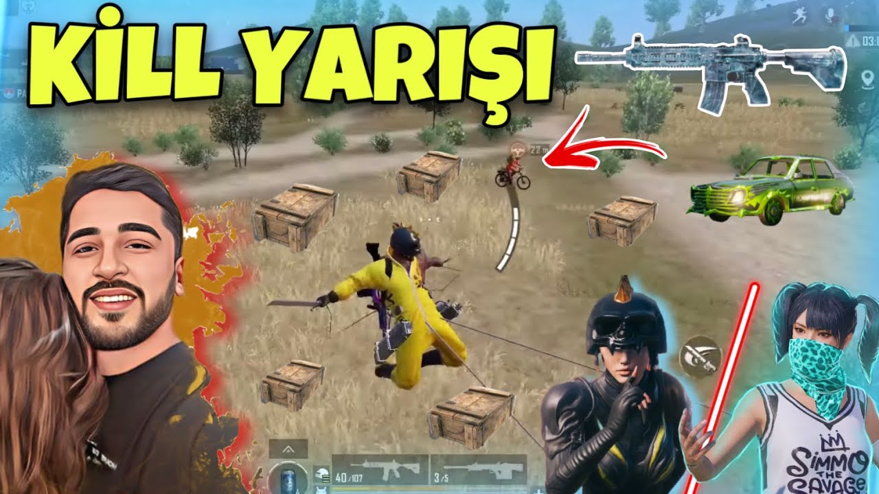 TAKİPÇİMİZLE KİLL YARIŞINDA SİNİRLER GERİLDİ, HAİNLİKLER YAPILDI! -PUBG MOBİLE