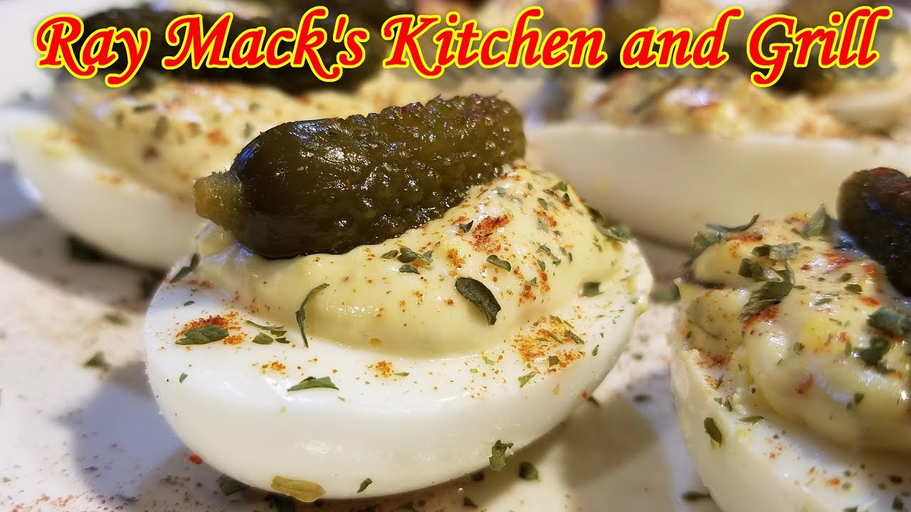 Classic Savory Deviled Eggs: #RayMackStyle