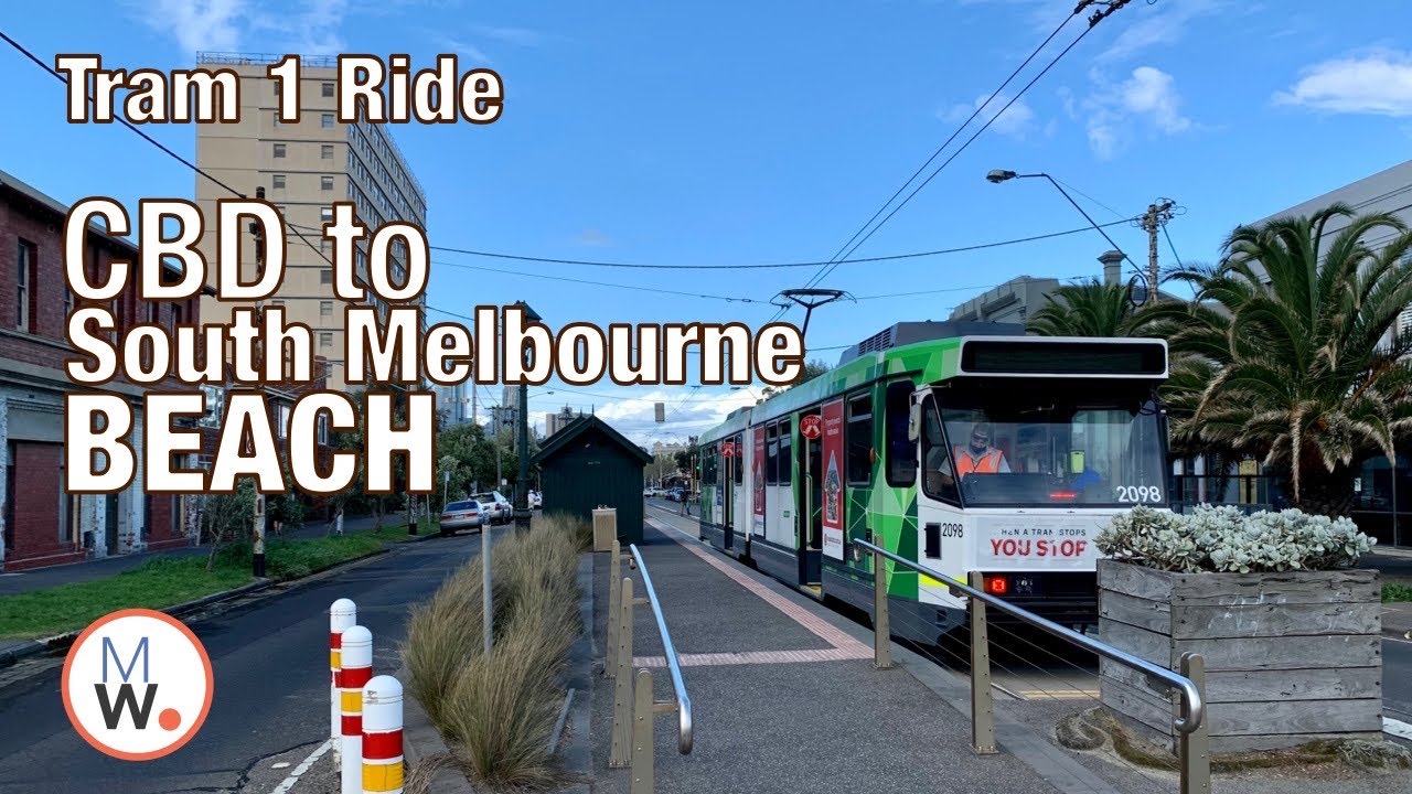 Melbourne: #1 Tram Ride from CBD to South Melbourne Beach🚋【4k】