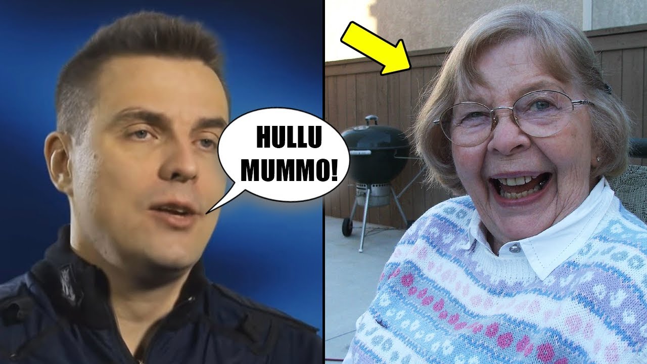 Tämä HULLU mummo pelottelee lapsia…