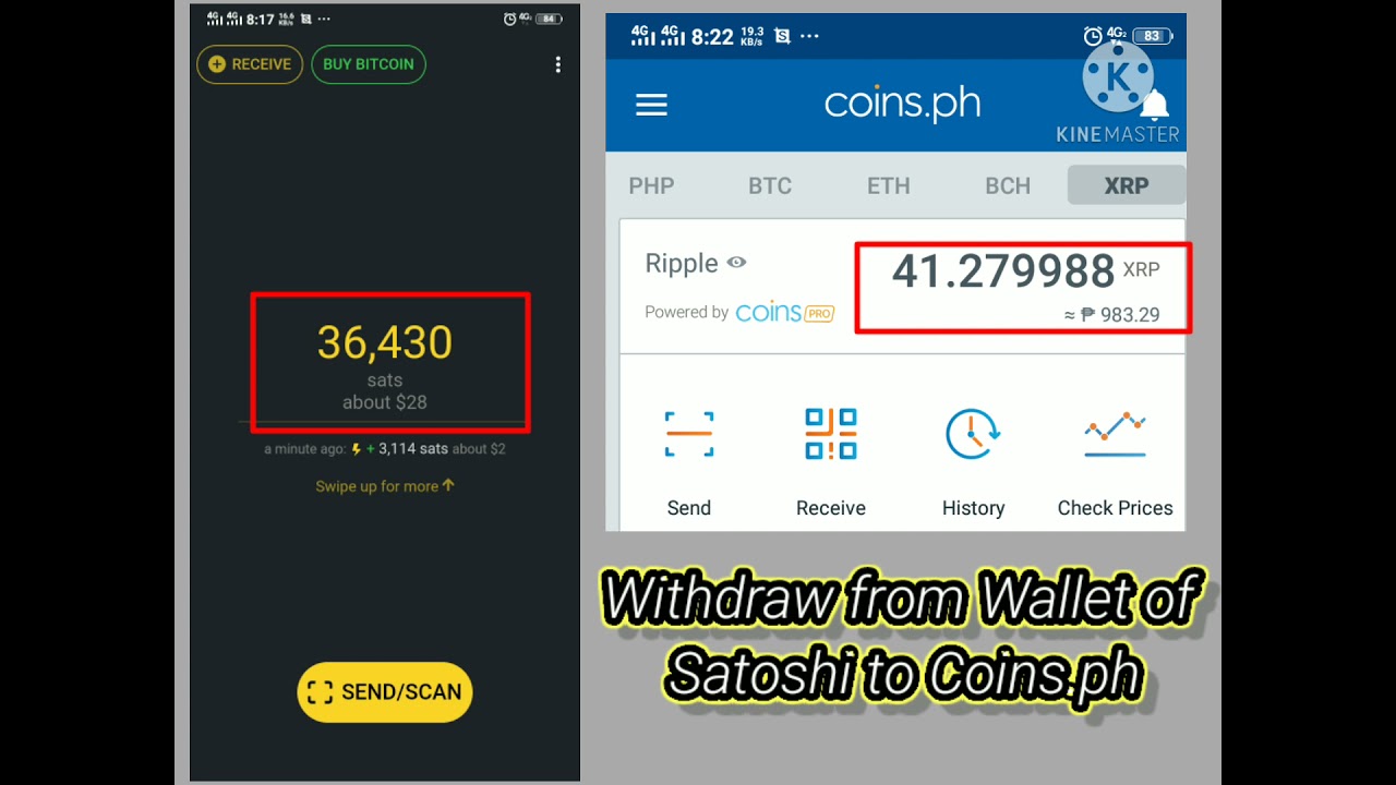 Withdraw from Wallet of SATOSHI to Coins.PH || Tutorial