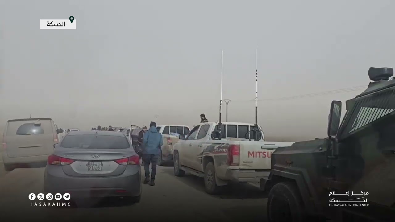 وصول قوى الأمن الداخلي إلى بلدة الهول تمهيدًا للاتجاه نحو مدينة الحسكة وفق الاتفاق المبرم.