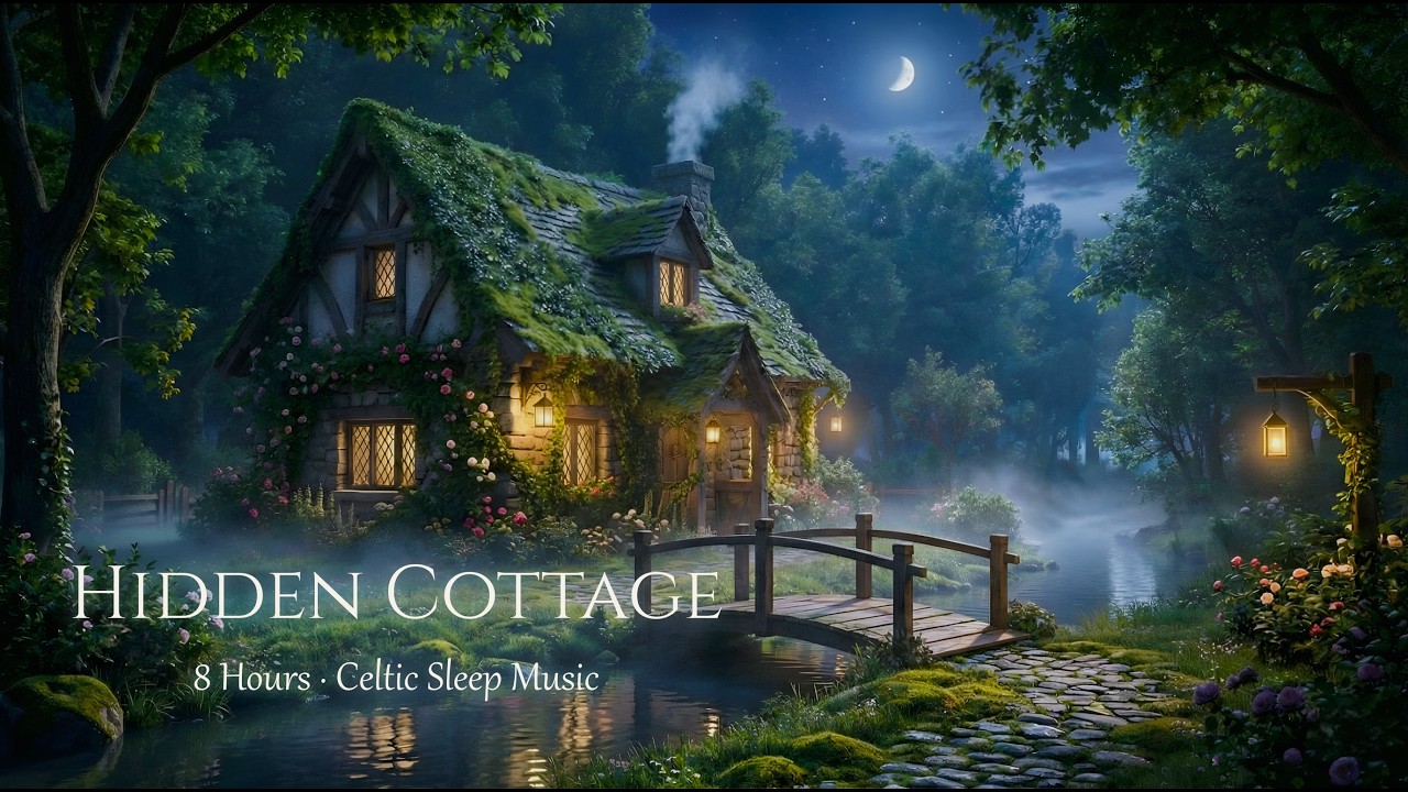 Enchanted Forest Cottage 🌿 8 Hours of Celtic Music for Insomnia & Stress Relief[No Ads]