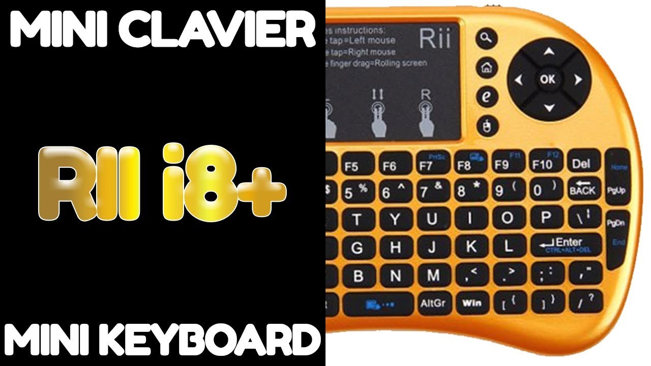 Déballage Présentation Test Mini Clavier Bluetooth Qwerty Riitek i8+ - RTMWK08+