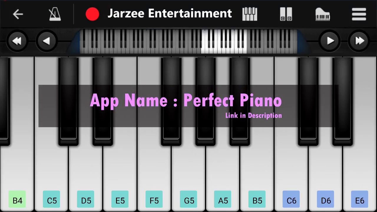 My Heart Will Go On Mobile Piano Tutorial | Jarzee Entertainment