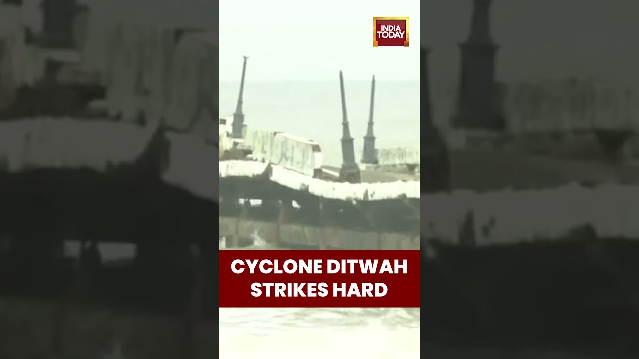 Cyclone Ditwah Hits Puducherry! Warning Flag 5 Up | India Today