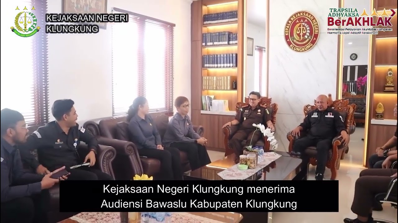 Audiensi dari Badan Pengawas Pemilihan Umum (Bawaslu) Kabupaten Klungkung