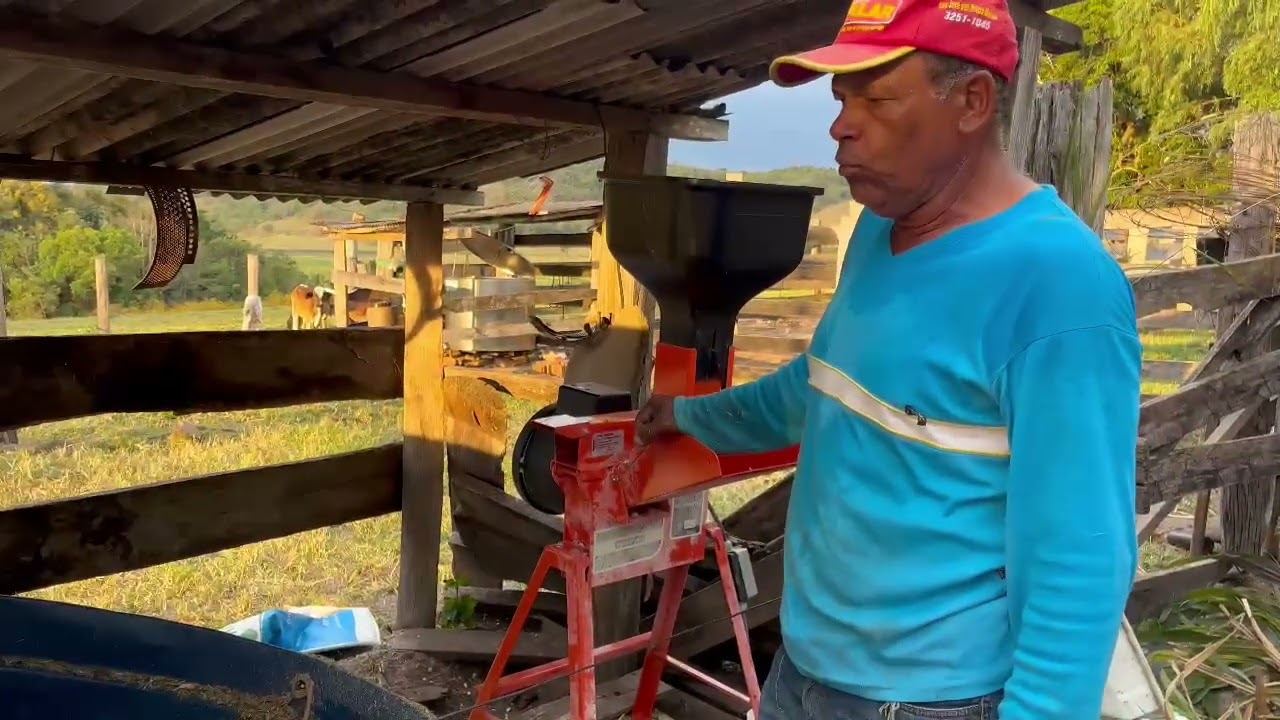 A importância de um triturador no sítio.- Dia-a-dia no sítio. 