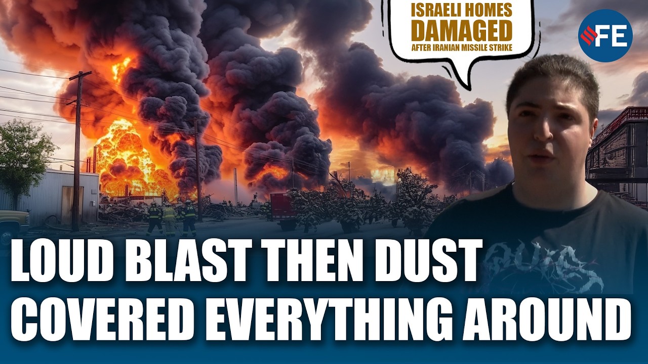 Иранская ракета попала в центральную часть Израиля, в результате взрыва повреждены дома и автомоб...