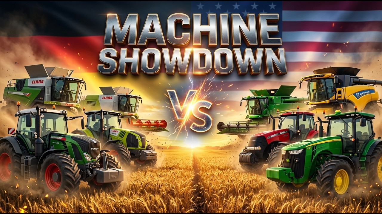 Germany vs USA: 4 Giant Farm Machine Showdowns