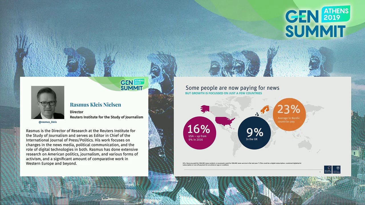Exclusive Presentation at the GEN Summit 2019: The Reuters Institute Digital News Report 2019