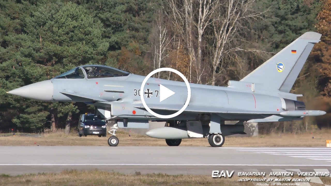 Eurofighter EF2000 Typhoon - German Air Force 30+74 - takeoff at Manching Air Base