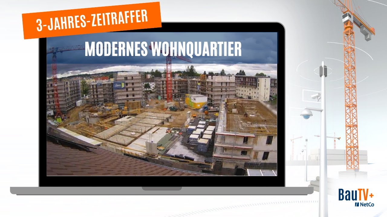 3 Jahre Baufortschritt im Zeitraffer: Modernes Wohnquartier in Darmstadt