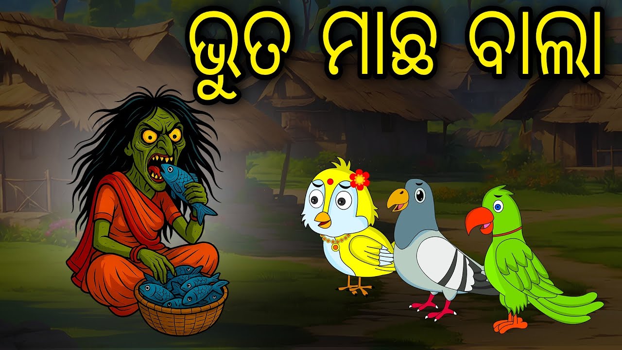 Bhuta Macha Bala | Odia Cartoon | Odia Bird Stories | Odia Chadhei Gapa | Odia Horror Story