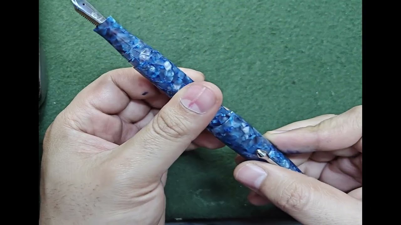 Delmoon Fountain Pen and KWZ Sheen Machine