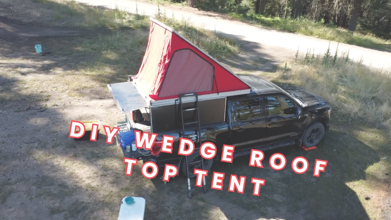 Tour of our Homemade Roof Top Tent and Truck Cap