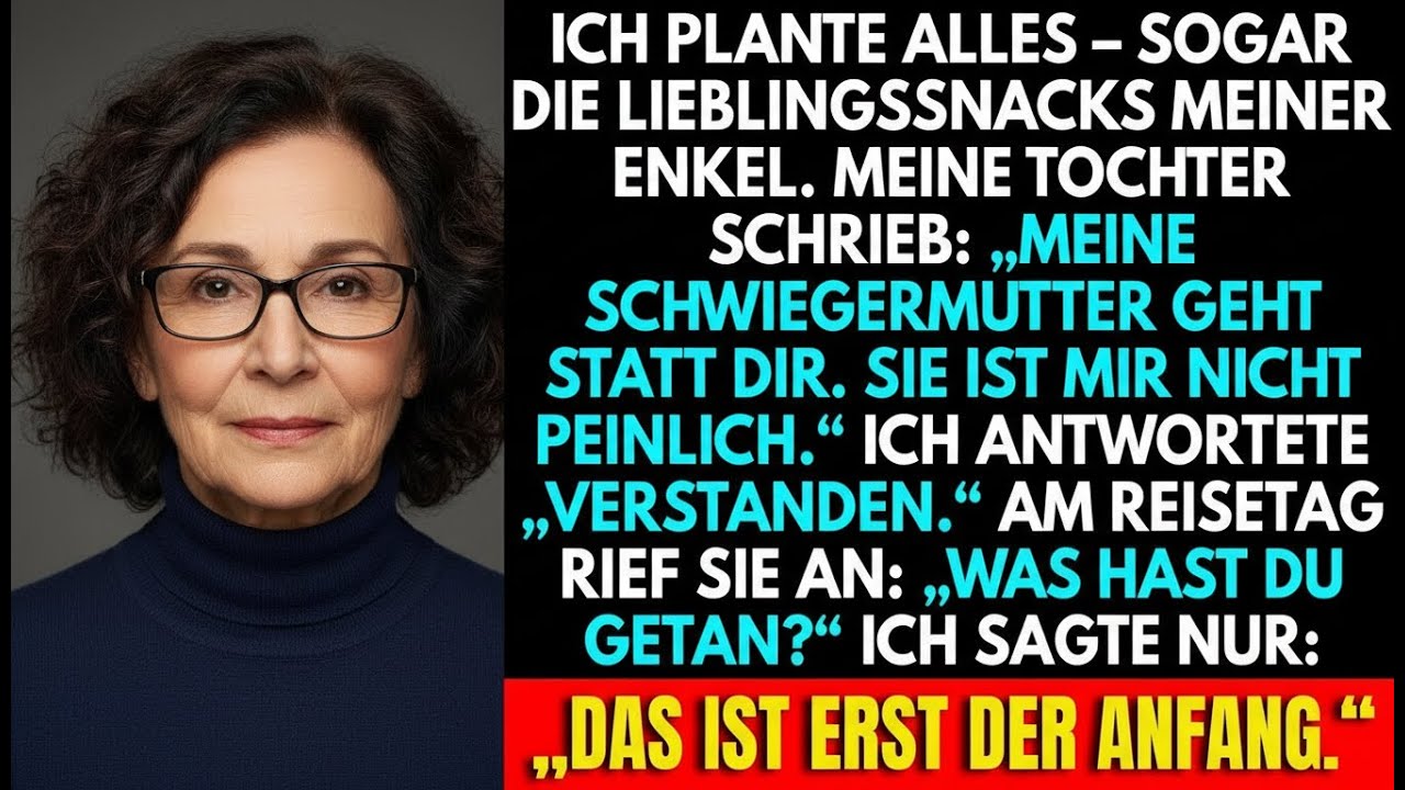 Meine Tochter Schrieb  „Marcela Nimmt Deinen Platz Ein“ – Nachdem Ich Alles Geplant Hatte