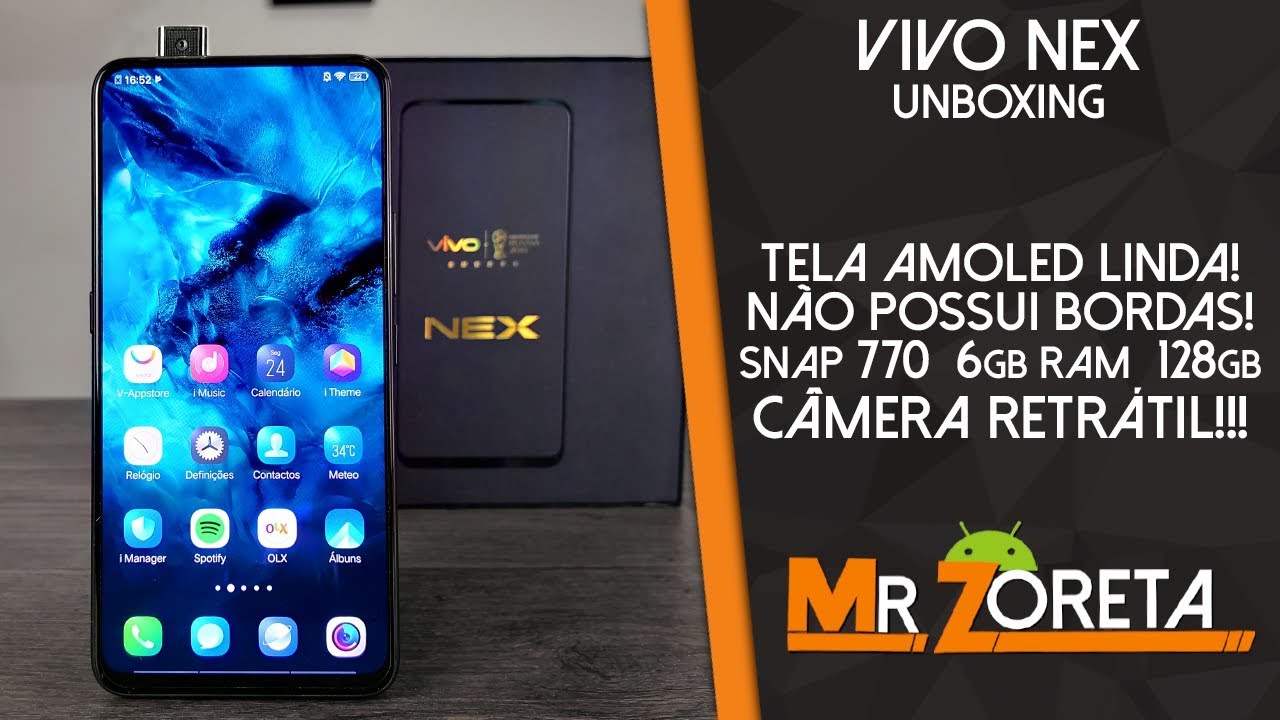 Vivo Nex - O smartphone com CÂMERA FRONTAL RETRÁTIL!!! - Unboxing e primeiras impressões