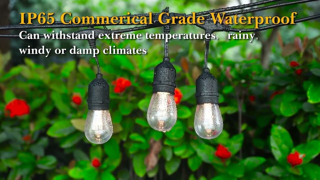 3 Color In 1 Dimmable Solar String Lights