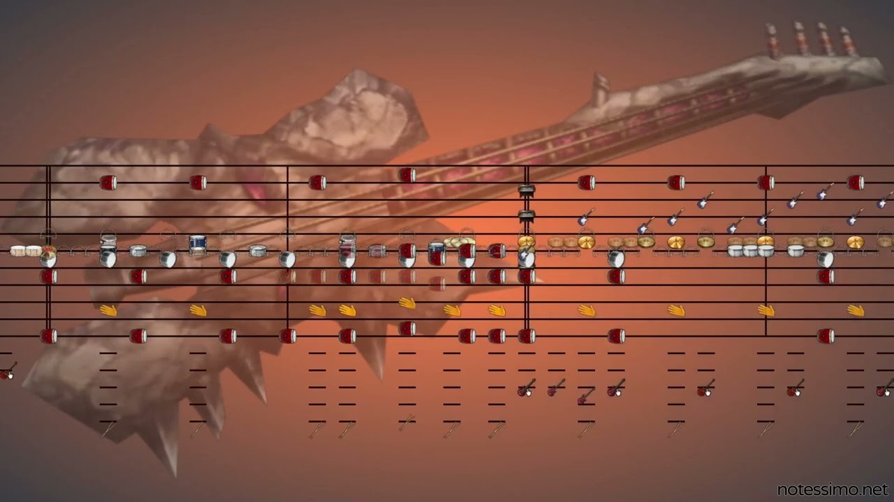 [Notessimo Cover] Monster Hunter Rise - Cold Blues and Flaming Reds (Basarios Rock Mix)