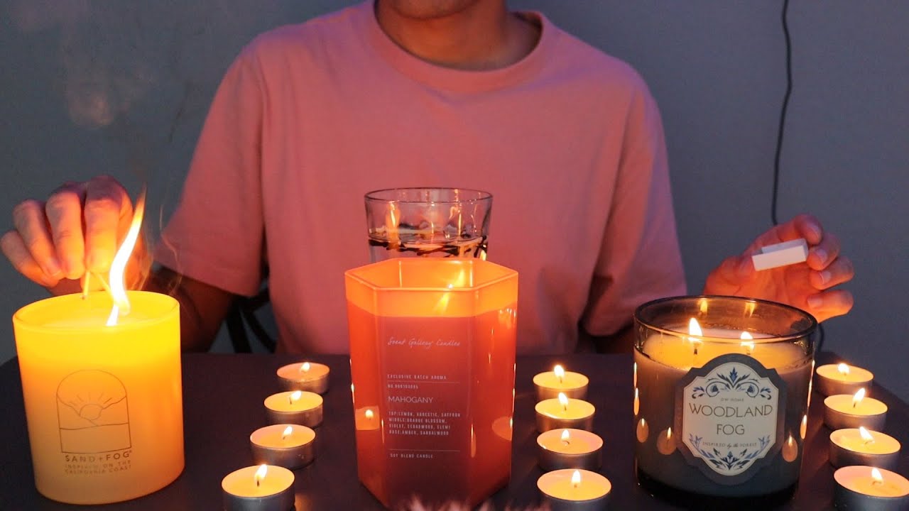 Lighting Candles & Matches and Blowing Them Out (ASMR)