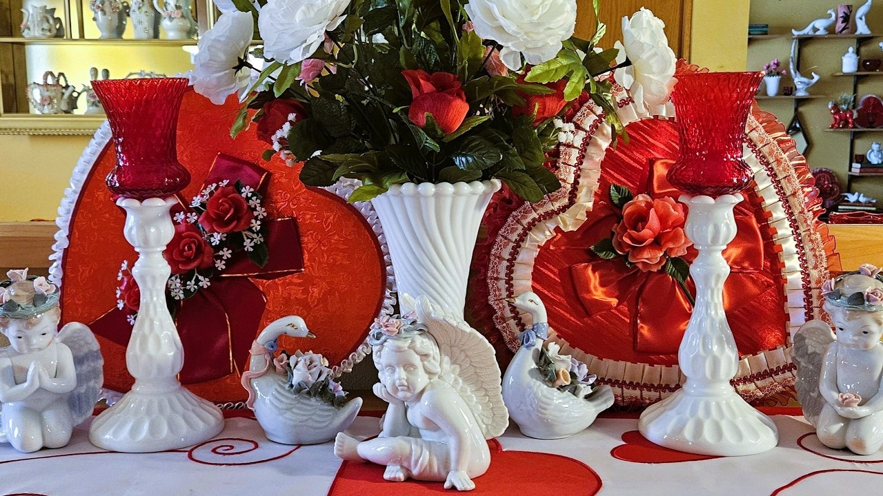 Винтажный декор ко Дню святого Валентина из секонд-хенда. Экскурсия по дому №1: коробочки для кон...