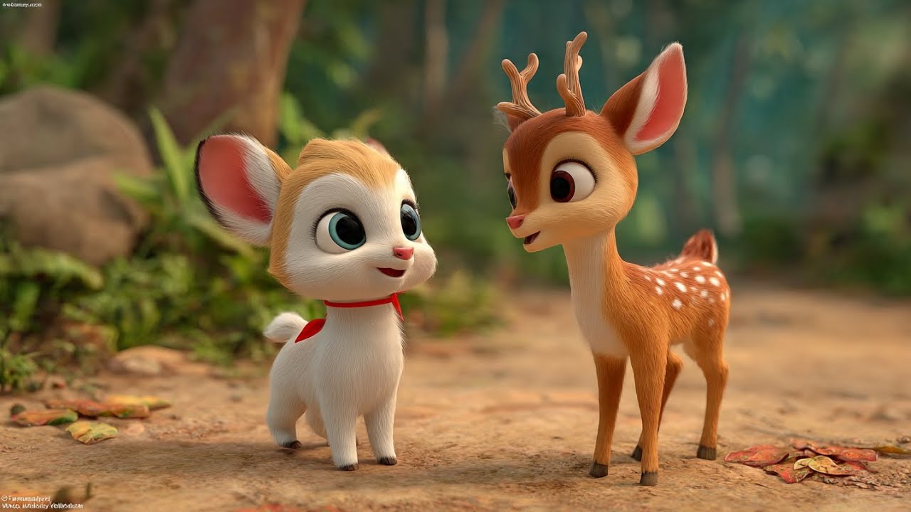 Lion 🦁 and cow baby story 😍 #Lion #cartoon #cow 