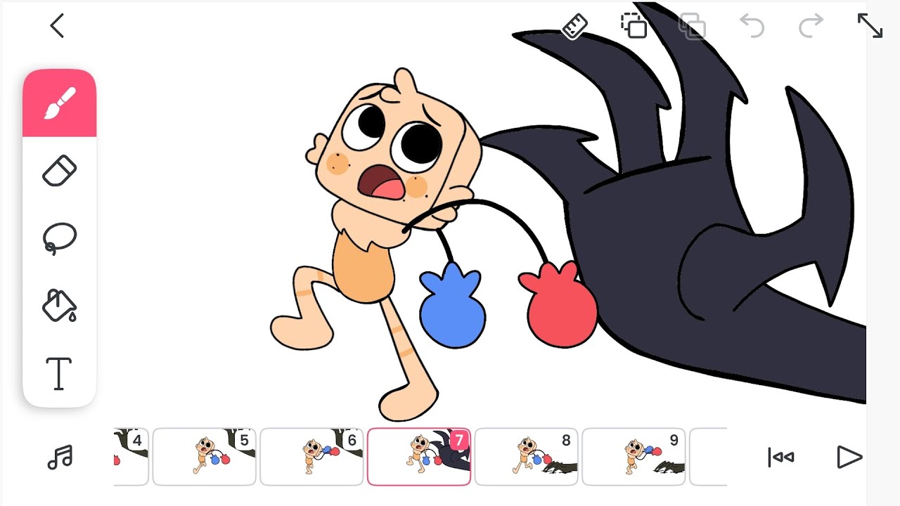 Goob Running Animation in Flipaclip | how to animate in flipaclip