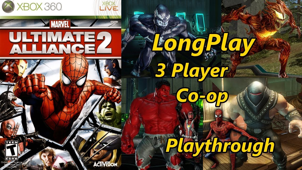 Marvel Ultimate Alliance 2 - Longplay 3 Player Co-op Full Game Walkthrough (No Commentary)