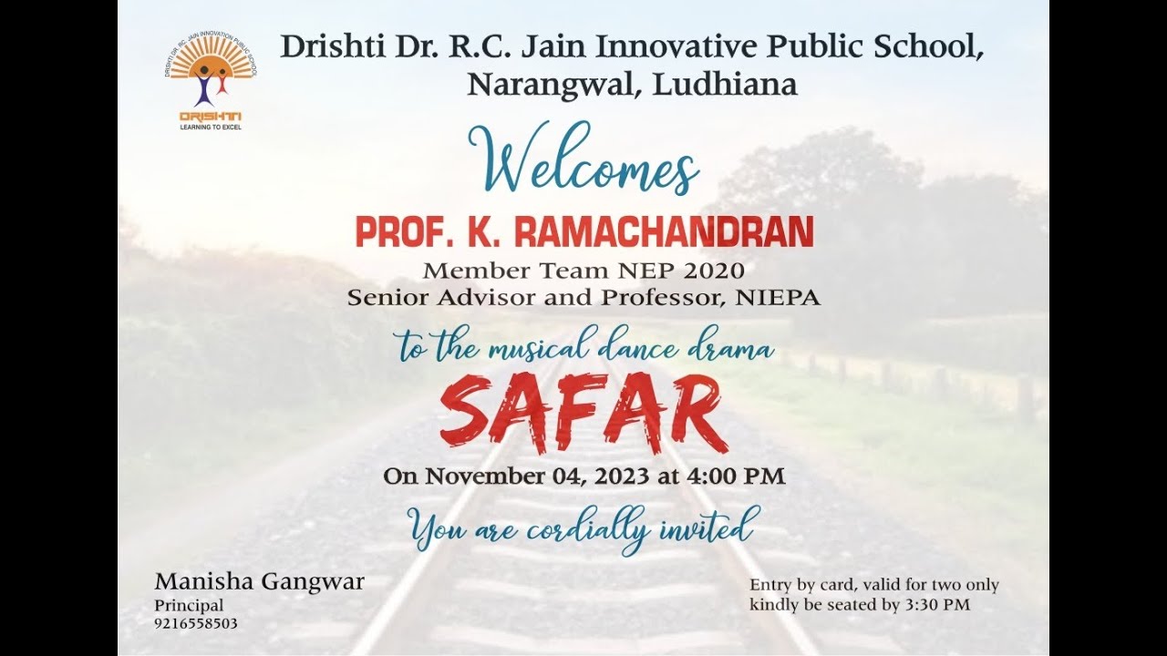 Safar- Annual function - Drishti Dr. R. C Jain Innovative Public School Narangwal, Ludhiana,