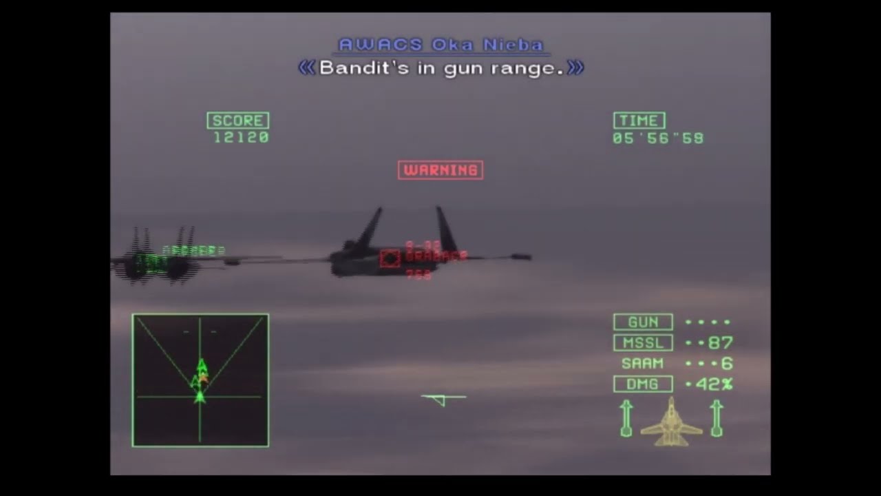 Ace Combat 5: The Unsung War | Grabacr and Ofnir Squadron Self-Destruct.