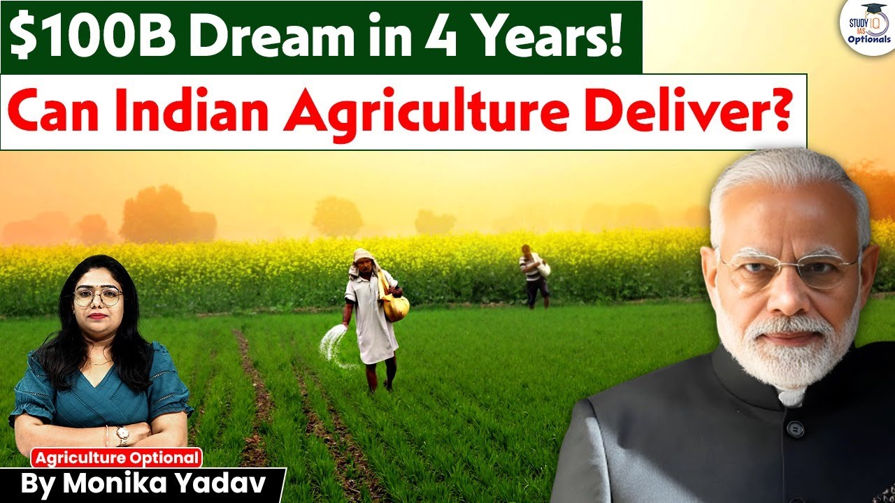 Can India Achieve $100B Agri Exports by 2030? | UPSC Analysis | Monika Yadav